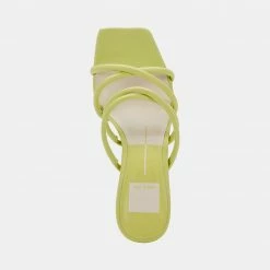 DOLCEVITA PATSI HEELS LIGHT GREEN LEATHER