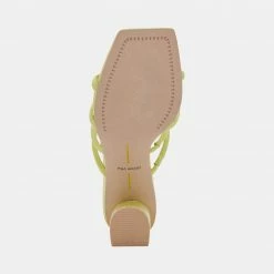 DOLCEVITA PATSI HEELS LIGHT GREEN LEATHER