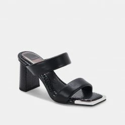 DOLCEVITA SANDALS PATWIN HEELS BLACK STELLA