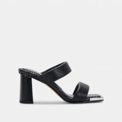 DOLCEVITA SANDALS PATWIN HEELS BLACK STELLA