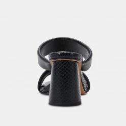 DOLCEVITA SANDALS PATWIN HEELS BLACK STELLA