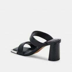 DOLCEVITA SANDALS PATWIN HEELS BLACK STELLA