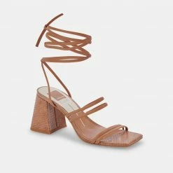 DOLCEVITA SANDALS PAXX HEELS LUGGAGE STELLA