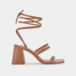 DOLCEVITA SANDALS PAXX HEELS LUGGAGE STELLA