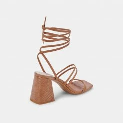DOLCEVITA SANDALS PAXX HEELS LUGGAGE STELLA