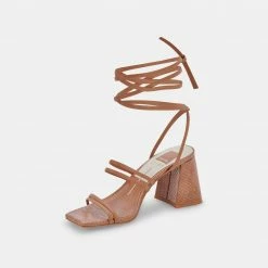 DOLCEVITA SANDALS PAXX HEELS LUGGAGE STELLA