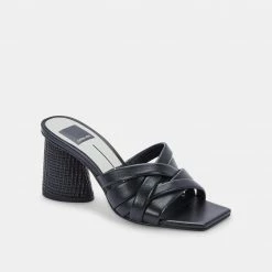 DOLCEVITA New In PAZLEE HEELS BLACK LEATHER