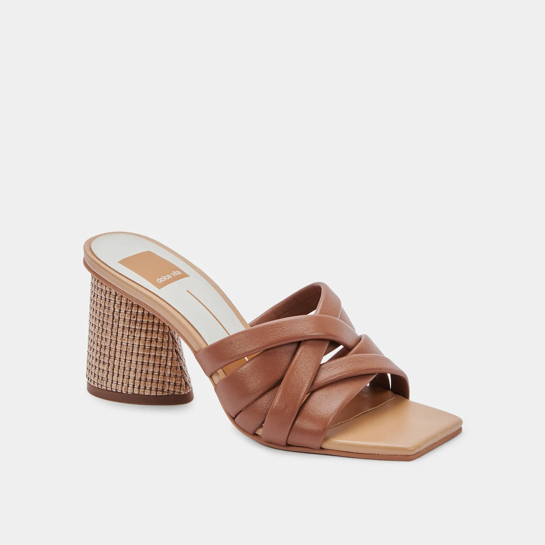 DOLCEVITA PAZLEE HEELS CEDAR LEATHER SANDALS