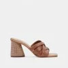 DOLCEVITA PAZLEE HEELS CEDAR LEATHER SANDALS