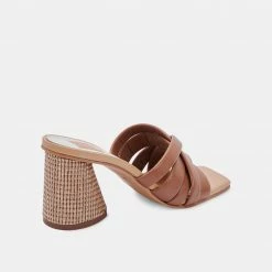 DOLCEVITA PAZLEE HEELS CEDAR LEATHER SANDALS