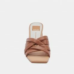 DOLCEVITA PAZLEE HEELS CEDAR LEATHER SANDALS
