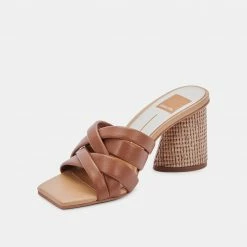 DOLCEVITA PAZLEE HEELS CEDAR LEATHER SANDALS