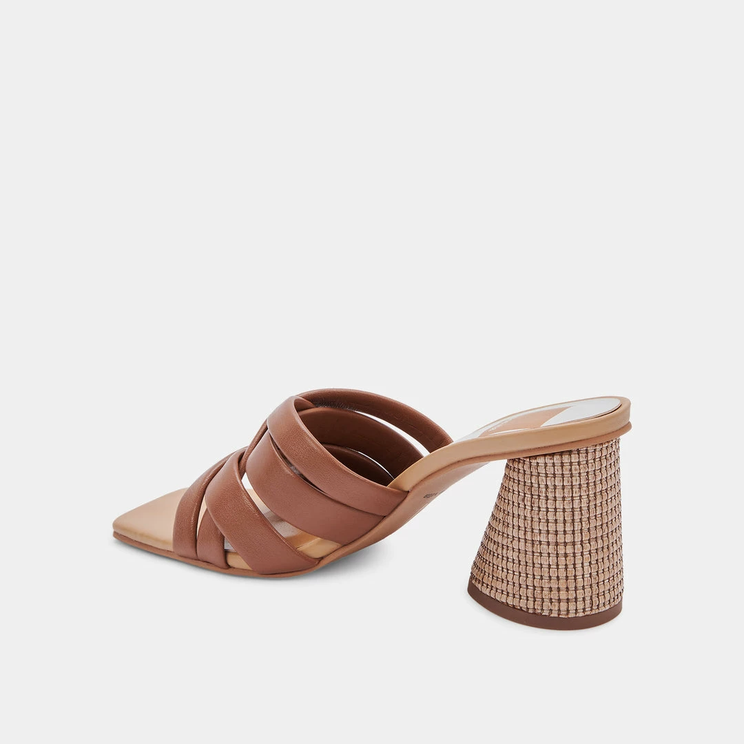 DOLCEVITA PAZLEE HEELS CEDAR LEATHER SANDALS