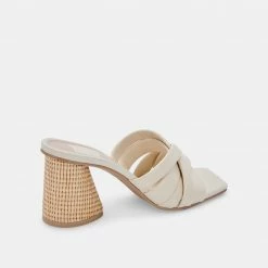 DOLCEVITA PAZLEE HEELS IVORY LEATHER