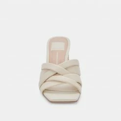 DOLCEVITA PAZLEE HEELS IVORY LEATHER