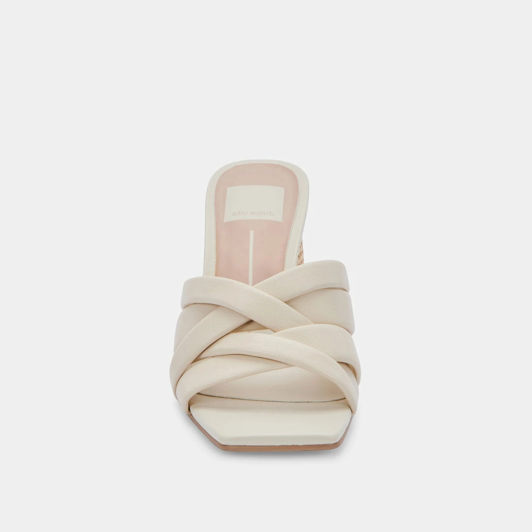DOLCEVITA PAZLEE HEELS IVORY LEATHER