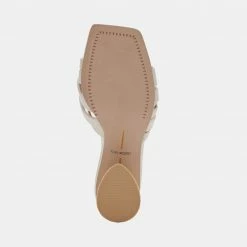 DOLCEVITA PAZLEE HEELS IVORY LEATHER