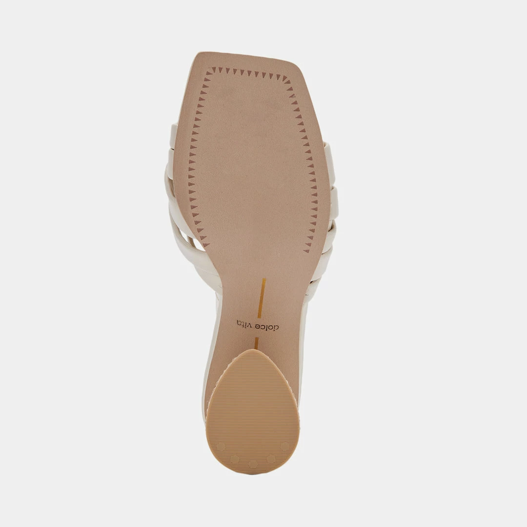 DOLCEVITA PAZLEE HEELS IVORY LEATHER