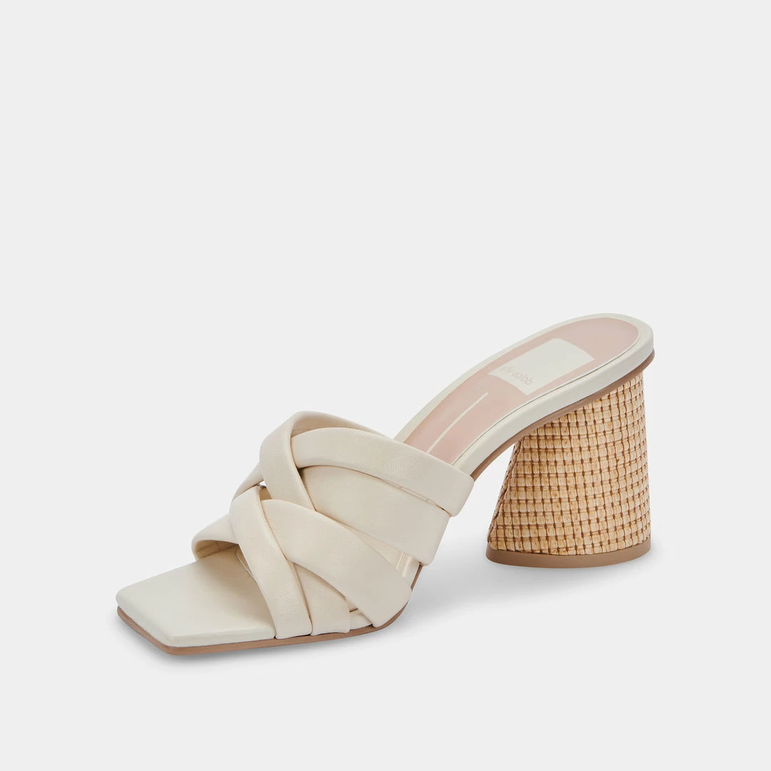 DOLCEVITA PAZLEE HEELS IVORY LEATHER