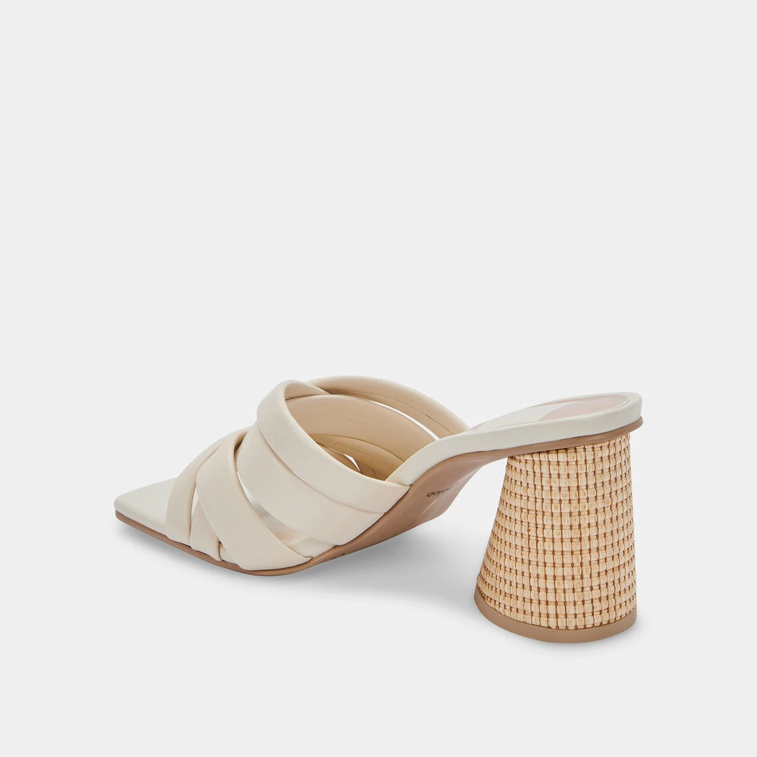 DOLCEVITA PAZLEE HEELS IVORY LEATHER