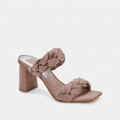 DOLCEVITA PHEBY HEELS CAFE SILK SANDALS