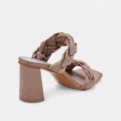 DOLCEVITA PHEBY HEELS CAFE SILK SANDALS