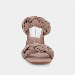 DOLCEVITA PHEBY HEELS CAFE SILK SANDALS