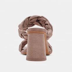 DOLCEVITA PHEBY HEELS CAFE SILK SANDALS