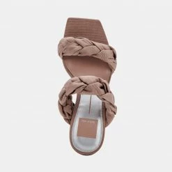 DOLCEVITA PHEBY HEELS CAFE SILK SANDALS