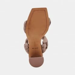 DOLCEVITA PHEBY HEELS CAFE SILK SANDALS