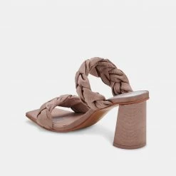 DOLCEVITA PHEBY HEELS CAFE SILK SANDALS