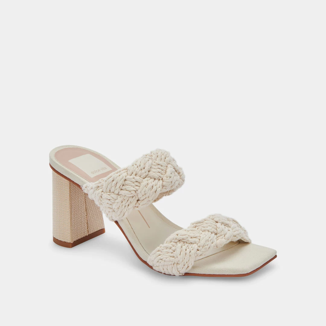 DOLCEVITA PLAY HEELS IVORY ROPE