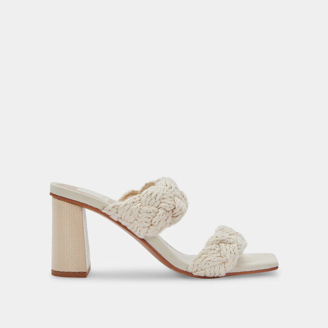DOLCEVITA PLAY HEELS IVORY ROPE