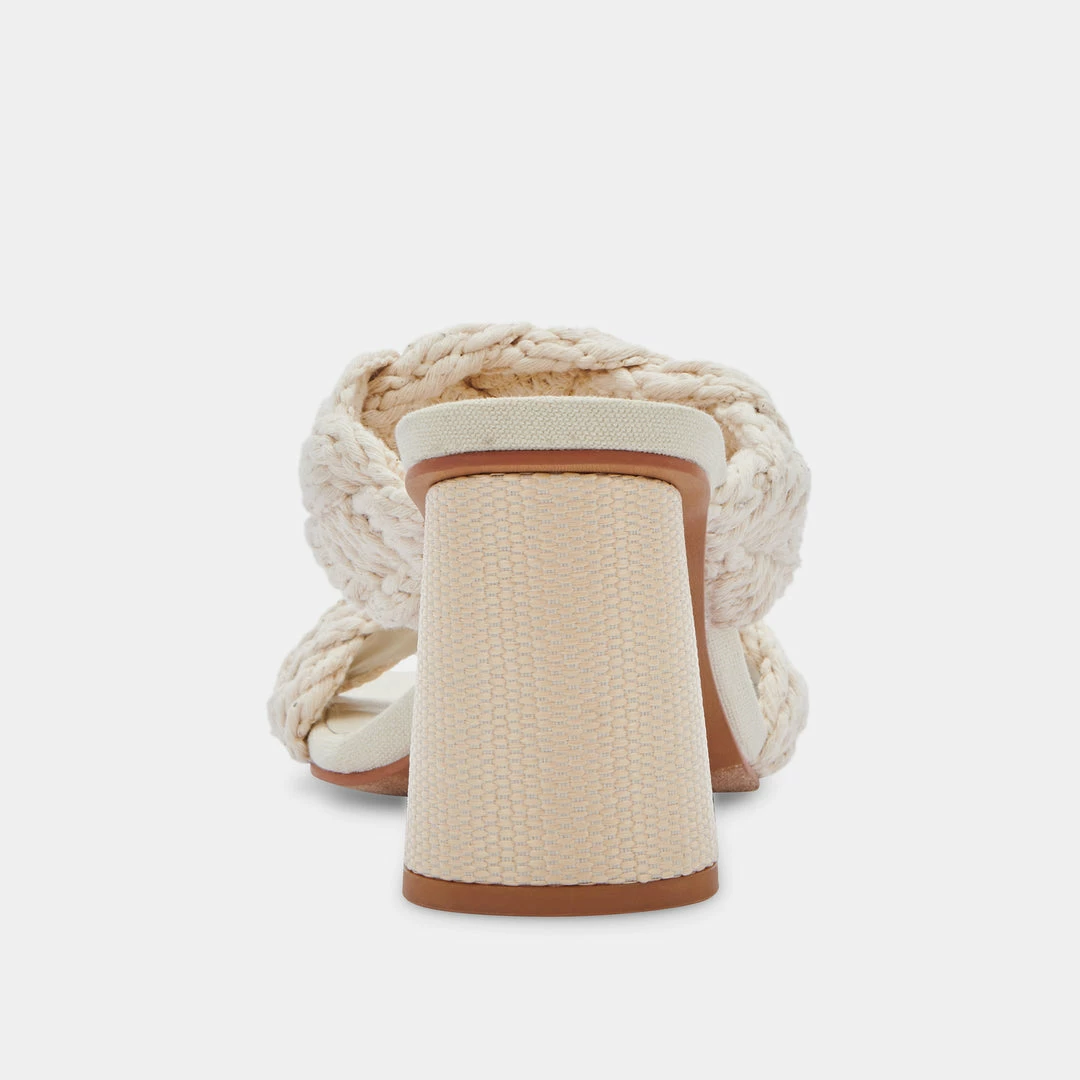 DOLCEVITA PLAY HEELS IVORY ROPE