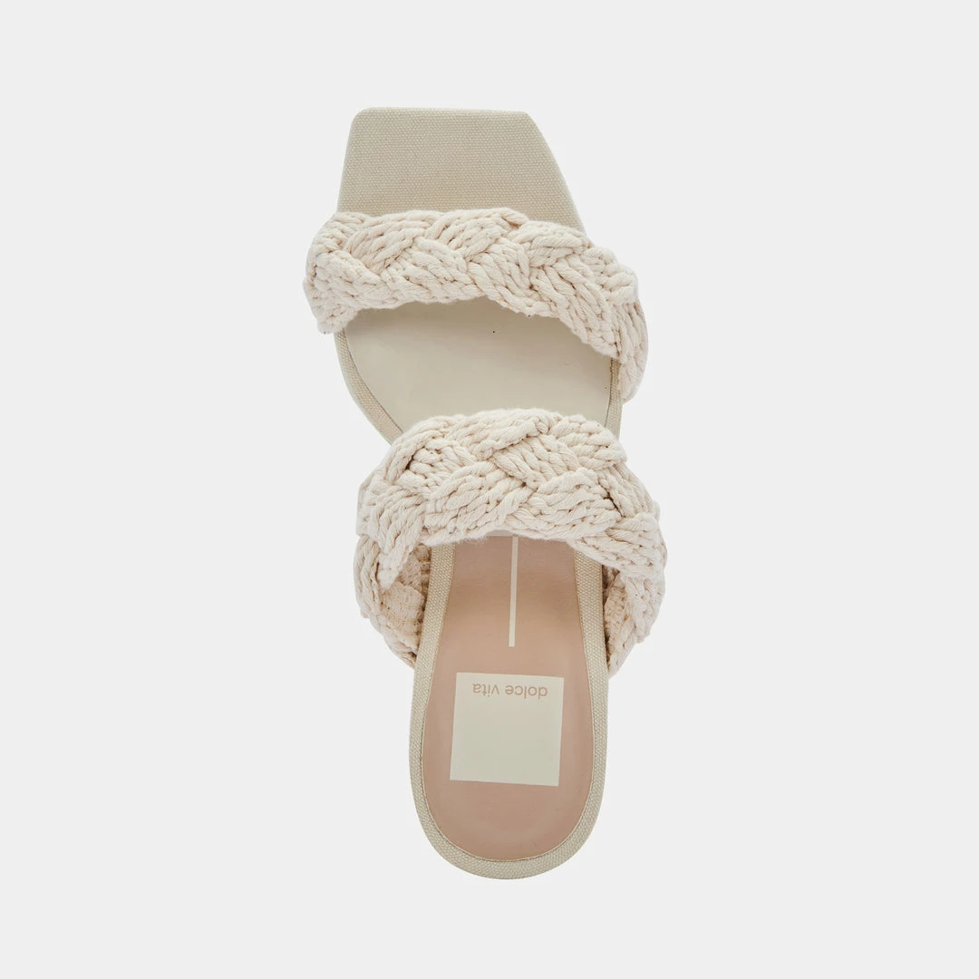 DOLCEVITA PLAY HEELS IVORY ROPE