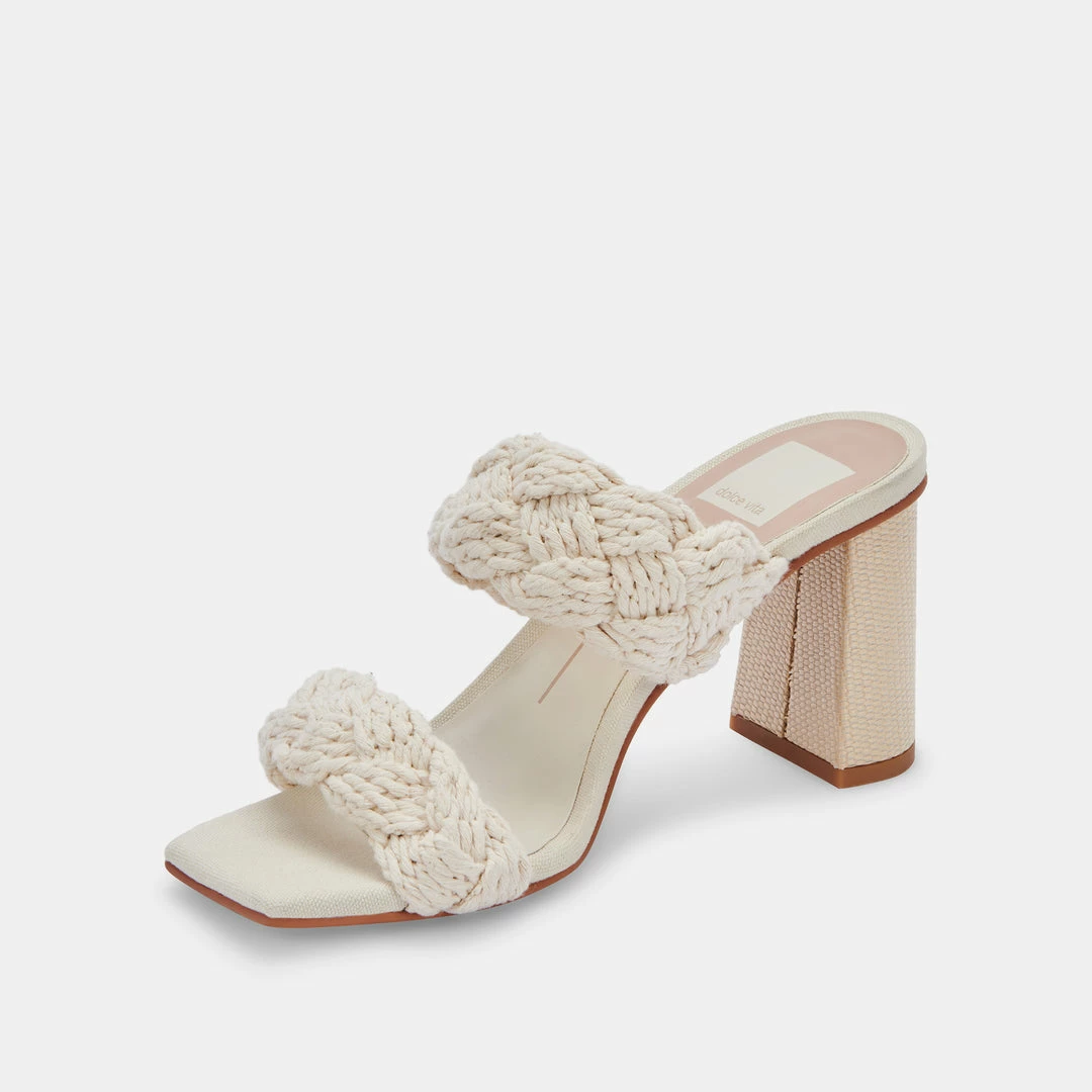 DOLCEVITA PLAY HEELS IVORY ROPE