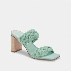 DOLCEVITA SANDALS PLAY HEELS MINT ROPE