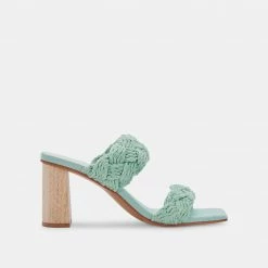 DOLCEVITA SANDALS PLAY HEELS MINT ROPE