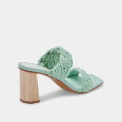 DOLCEVITA SANDALS PLAY HEELS MINT ROPE
