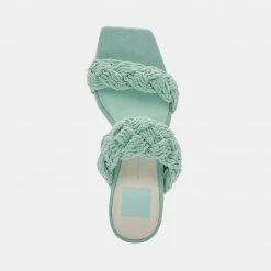 DOLCEVITA SANDALS PLAY HEELS MINT ROPE