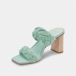 DOLCEVITA SANDALS PLAY HEELS MINT ROPE