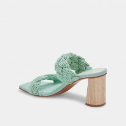 DOLCEVITA SANDALS PLAY HEELS MINT ROPE