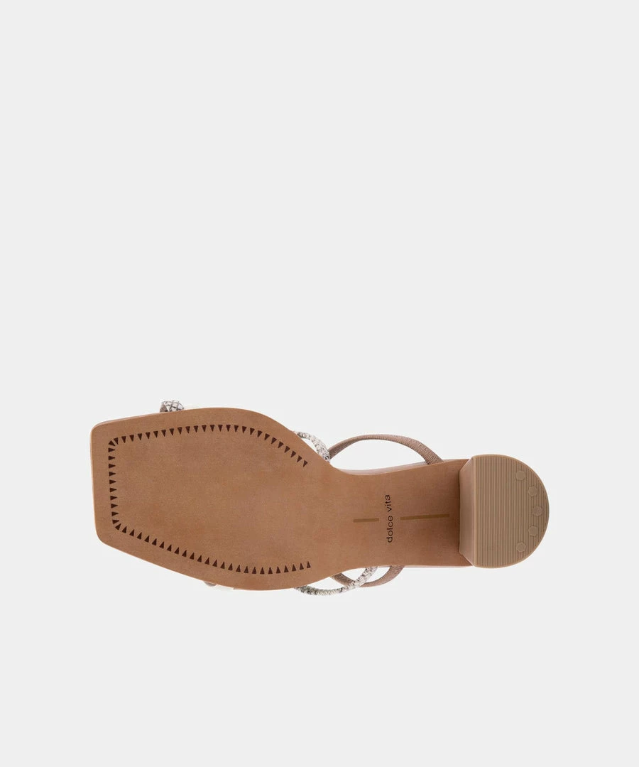 DOLCEVITA PRISMA HEELS BONE MULTI EMBOSSED STELLA