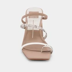 DOLCEVITA PRISMA HEELS BONE MULTI EMBOSSED STELLA