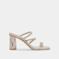 DOLCEVITA PRISMA HEELS IVORY MULTI STELLA SANDALS