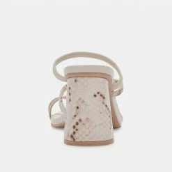 DOLCEVITA PRISMA HEELS IVORY MULTI STELLA SANDALS