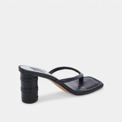 DOLCEVITA SANDALS RHYE HEELS BLACK STELLA