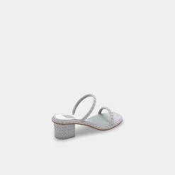 Recurate RIYA STUDDED SANDALS IN GREY NUBUCK - Re:vita RESALE