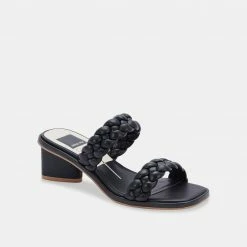 DOLCEVITA RONIN WIDE SANDALS BLACK STELLA