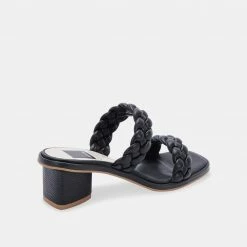DOLCEVITA RONIN WIDE SANDALS BLACK STELLA